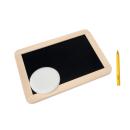 Kreidetafel Kinder - Beidseitig beschreibbar mit Stift & Schwamm für Kreativi...