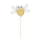 Gartenstecker Biene aus Metall - Beetstecker für Garten, Blumenbeet, Pflanzto...