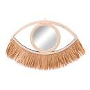 Augenspiegel Design Spiegel mit Bambusrahmen - Exotischer Wandspiegel & Dekor...