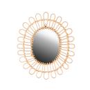 Design Spiegel - Wandspiegel mit feinem & breitem Bambusrahmen - Nachhaltig &...