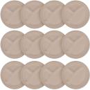 Zuckerrohr Teller 12er-Set rund - Biologisch abbaubar & kompostierbar für Par...