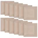 Teller eckig aus Zuckerrohr 12er-Set - Biologisch abbaubar kompostierbar - 20...