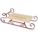 Serviertablett Weihnachtsschlitten - festliches Servieren von Speisen & Geträ...