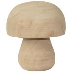 Deko Figur Pilz aus Paulowniaholz - Handgefertigt, hübsche Maserung, braun - ...