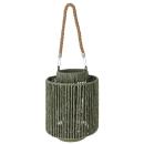 Laterne Naturmaterial mit Henkel - für Kerzen, Teelichter & kleine Stumpenker...