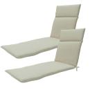 2er Premium Liegen-Auflage beige - Madison UV-Schutz wasserabweisend recycelt...