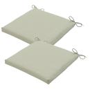 2er Outdoor-Sitzkissen Beige 40x40cm - Wasserabweisend, UV-Schutz, weiche Pol...