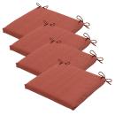 Stuhlkissen Outdoor 4er-Set - Wasserabweisend - Recyceltes Material - UV-Schu...