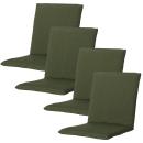 Gartenstuhlkissen 4er-Set - Niederlehner Auflage Grün 97x49cm - Madison© Ökos...