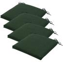 4er-Set Outdoor-Stuhlkissen Grün 40x40cm – Madison Ökostoff Recycelt - UV-Sch...