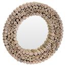 Wandspiegel Teakholz - Rund & modern mit natürlichem Charme - Braun, Ø 50 cm ...