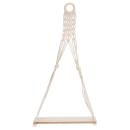 Seil-Hängeregal Makramee - Boho Chic Wandregal mit robuster Holzboden-Ablage ...
