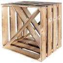 Weinkiste Holzregal – für edle Weine, Aufbewahrung & Dekoration – 40x30x40cm ...