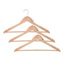 Kleiderbügel 3er-Set aus Eukalyptusholz - Stabil & langlebig für alle Kleidun...