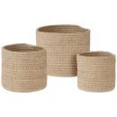 Baumwollkörbe 3er-Set - Aufbewahrungskörbe Organizer für Kosmetik Spielzeug Z...