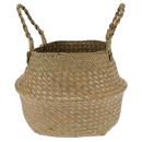 Seegraskorb mit Griffen - Stilvoller Aufbewahrungskorb Natur für Wohnzimmer, ...