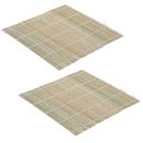 Sushi Matte aus Bambus - 2er Set Sushi Maker für gerolltes Sushi - 24x24cm Ba...