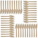 Holzgabeln 40er Set Einweggabeln 16cm - Umweltfreundlich - Biologisch abbauba...