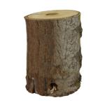 Schwedenfeuer aus Echtholz - Gartenfackel für Terrasse & Balkon mit Docht - S...