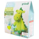 Häkelset Dino komplett - Kreativset Häkeln mit Garn, Nadel, Füllmaterial & An...