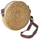 Umhängetasche Rund aus Naturmaterial - Für tägliche Essentials - Handgefertig...