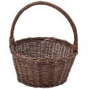 Geflochtener Allzweckkorb - Grosser Henkel Weidekorb zum Transportieren & Dek...