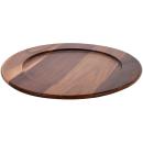 Dekoteller Akazienholz Rund Ø 35cm - Formschöner Servierteller für Speisen - ...