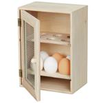 Eierschrank Holz Landhausstil - Dekorative Aufbewahrung mit 12 Mulden für Eie...