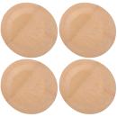 Bambus Einwegteller Set 12 Stück - Rund flach biologisch abbaubar umweltschon...