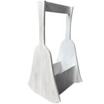 Holzkorb Glockenform Shabby Chic Weiss - Handgefertigt, vielseitig einsetzbar...