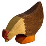 Holztier Huhn Handgefertigt - Nachhaltiges Holzspielzeug mit Bio-Ölen für Kin...