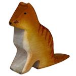 Holztier Katze Orange/Braun - Handgefertigt, nachhaltig & mit Bio-Ölen polier...