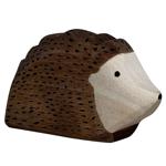 Holztier Igel handgefertigt aus Linde - Nachhaltig mit Bio-Ölen poliert für f...