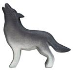 Holztier Wolf - handgefertigt, nachhaltig mit Bio-Ölen - Holzspielzeug für fa...