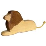 Holztier Löwe, handgefertigt aus Lindenholz - Fördert Fantasie & Intelligenz ...
