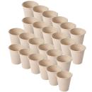 Trinkbecher aus Zuckerrohr 24er Set - Kompostierbarer Einmalbecher für Heiss-...
