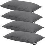 4er-Set Universelles Kopfkissen für Garten- und Liegestühle, ca. 24 x 40 cm, ...