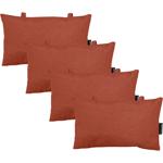 4er-Set Universelles Kopfkissen für Garten- und Liegestühle, ca. 24 x 40 cm, ...