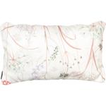 Bequemes Deko-Kissen Outdoor, Blumenmuster weiss, 30 x 50 x 10 cm, wetterfest...