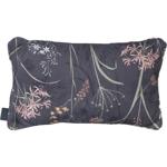 Bequemes Deko-Kissen Outdoor, Blumenmuster anthrazit, 30 x 50 x 10 cm, wetter...