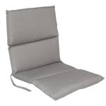 Polster Niederlehner Rollstepp - Graues Gartenstuhl-Kissen 100x50x6 cm - Hohe...