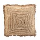 Jute Kissenhülle 45x45 cm - Ethno-Design für Sofa & Lounge - Baumwoll-Rücksei...