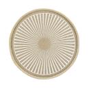 Rundes Jute Tischset - Edles Boho Design schützt Oberflächen vor Kratzern & F...