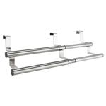 Handtuchhalter Edelstahl ausziehbar 25-40 cm - An Schranktüren ohne Bohren - ...