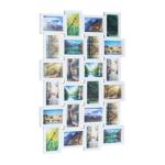 Bilderrahmen Collage für 24 Fotos - Multi Fotorahmen zum Aufhängen Hoch-/Quer...