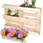 Pflanzkasten für Europaletten - Blumenkübel aus verzinktem Metall - vertikale...