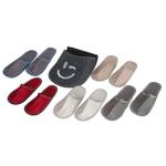 Originelles Gästefinken-Set – 5 Paar bequeme Hausschuhe mit Smiley-Aufdruck, ...