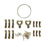 39-teiliges Haken Set für Bilderrahmen - vielseitige Aufhänger mit Nägeln aus...