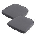 2er Set Bequemes Outdoor-Stuhlkissen (48x48cm, Grau): Komfortables Sitzkissen...