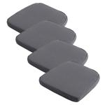 4er Set Bequemes Outdoor-Stuhlkissen (48x48cm, Grau): Komfortables Sitzkissen...